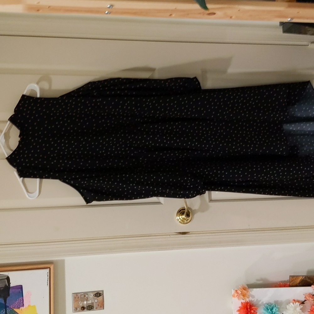 Eloquii polka dot, cold shoulder dress, size 14